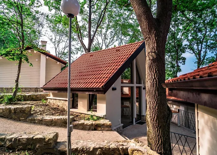 къщички синьо лято, черноморец - - Blue Summer Ferienhaus