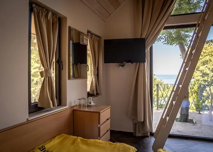 къщички синьо лято, черноморец - - Blue Summer Ferienhaus Warna