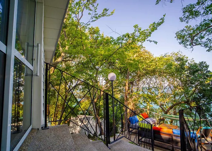 къщички синьо лято, черноморец - - Blue Summer Ferienhaus