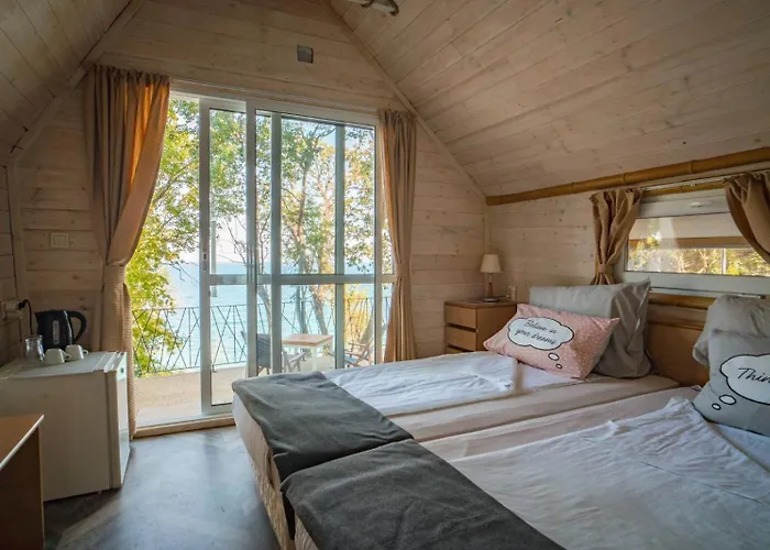 къщички синьо лято, черноморец - - Blue Summer Ferienhaus Warna